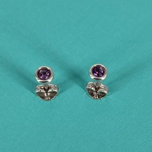 Color by the yard‎ Amethyst earrings